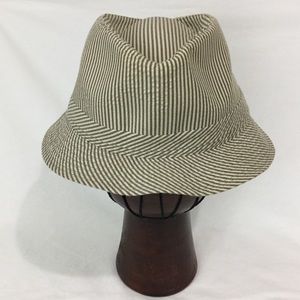 Country Gentleman Medium Searsucker Fedora Beige